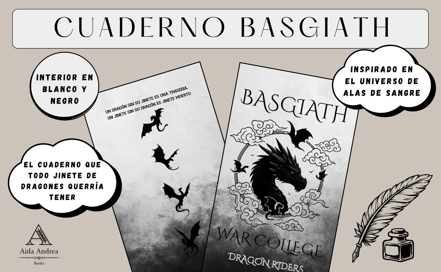 Cuaderno Basgiath Ónix